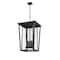 Z-Lite Seoul 4 Light Outdoor Chain Mount Ceiling Fixture, Black & Clear 571CHXXL-BK - alternate 5